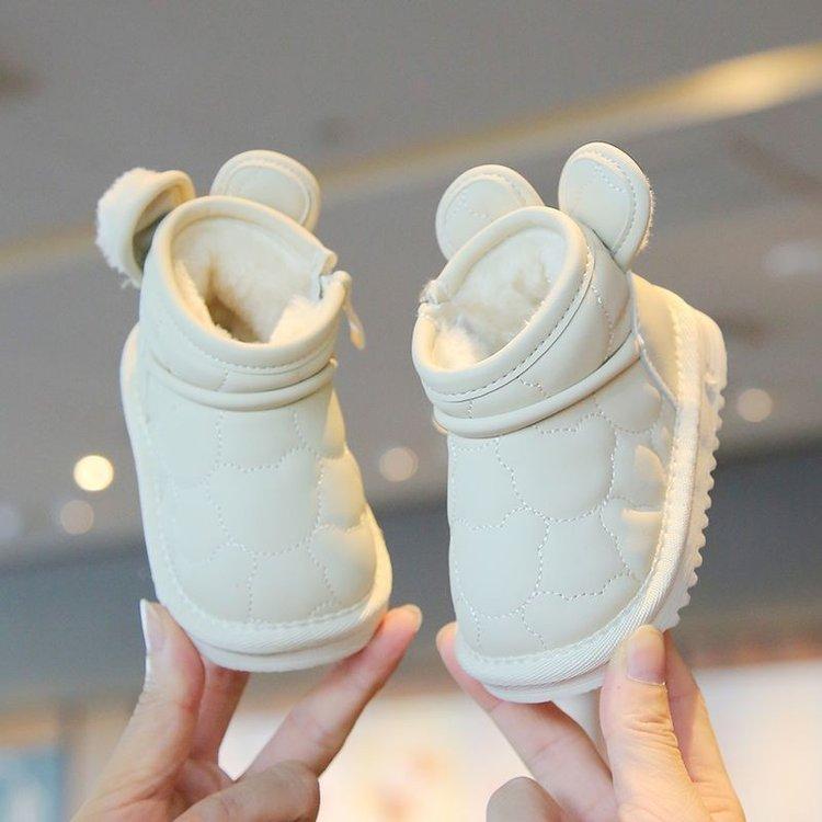 Baby Snow Boots  Children Cotton Shoes Winter Baby Toddler Shoes Girls Children Plus Cashmere Thick Cotton warm snow boots 21