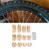 Motorcycle Spoke Wheel Weights, Wheel Spoke Balance Refills Super Moto Dual Sports Brass Wheel Spoke Balance Weight Refill (12 pcs)