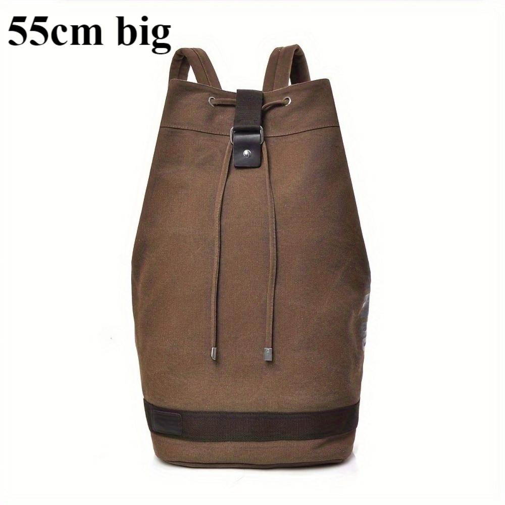 Fashion Canvas Sports Backpack Barrel Bag Travel Computer Backpack Men's Bag Leisure Travel School Bag Unisex