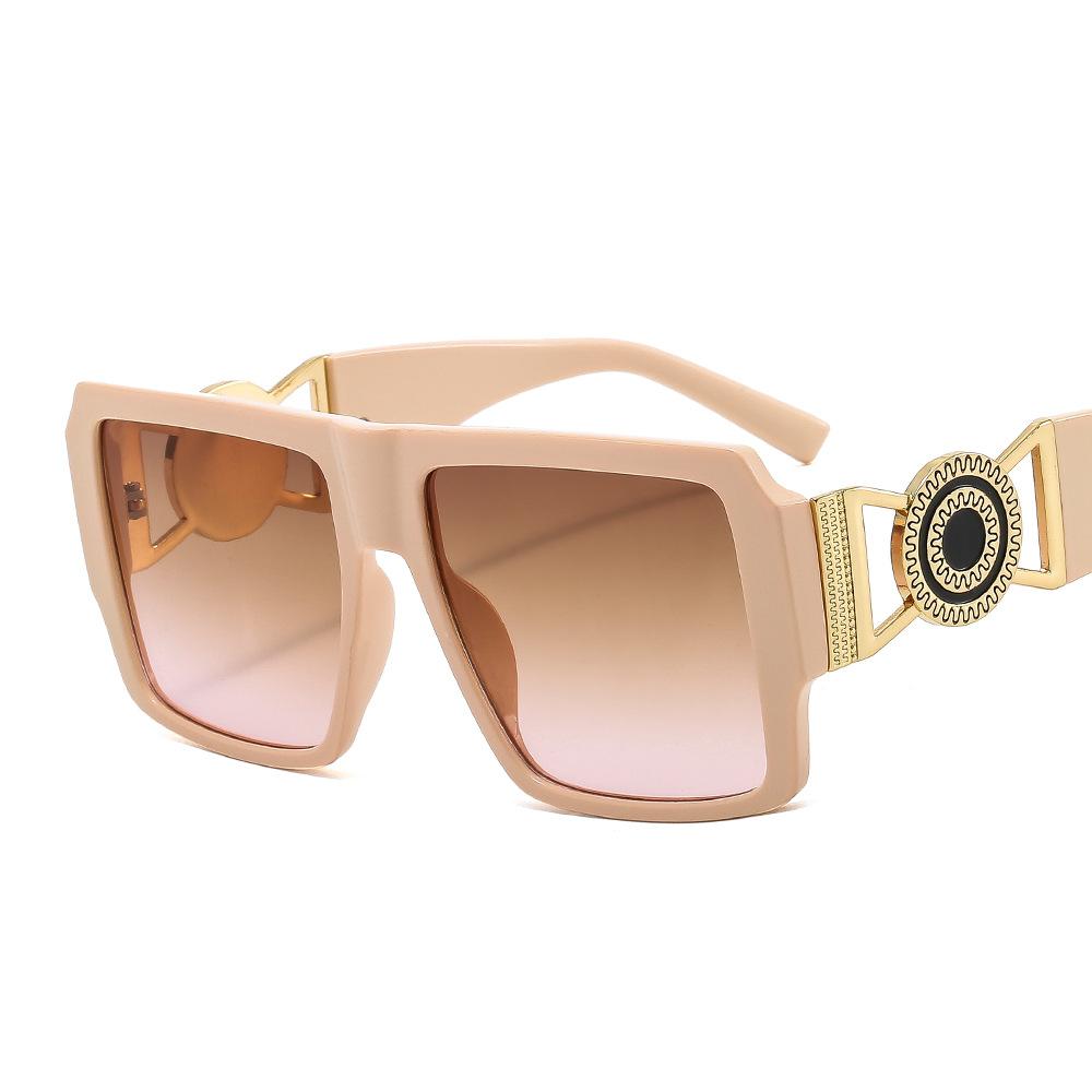 2025 Trendy Oversize Sunglasses Luxury Green PC Frame UV400 Acrylic Lenses Custom Logo Available Brown Pink for Men Women