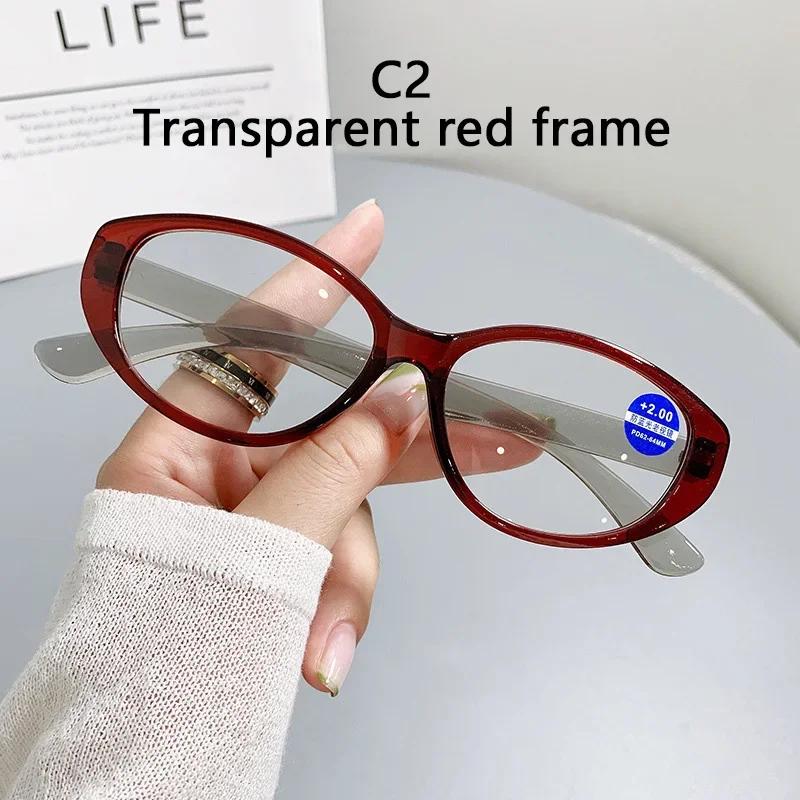 New Anti-Blue Light Reading Glasses Male And Female Oval Frame Fashion Style Mirror High-Definition Prescription Eyeglass