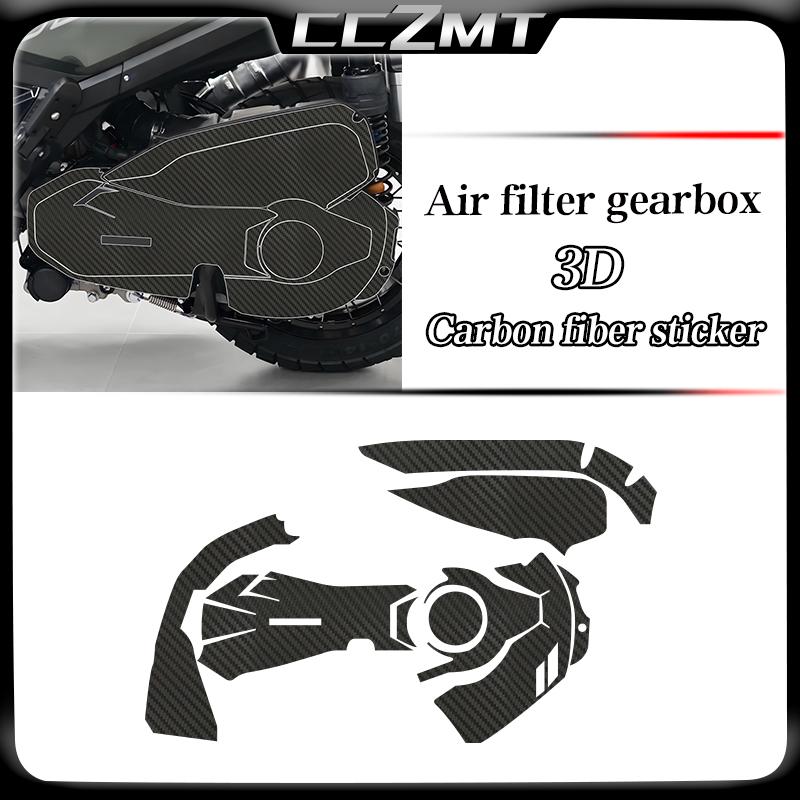 For ZONTES ZT368G 368 G 368-G 368g 2024 3D Carbon fiber fuel tank sticker body film protection sticker modified accessories