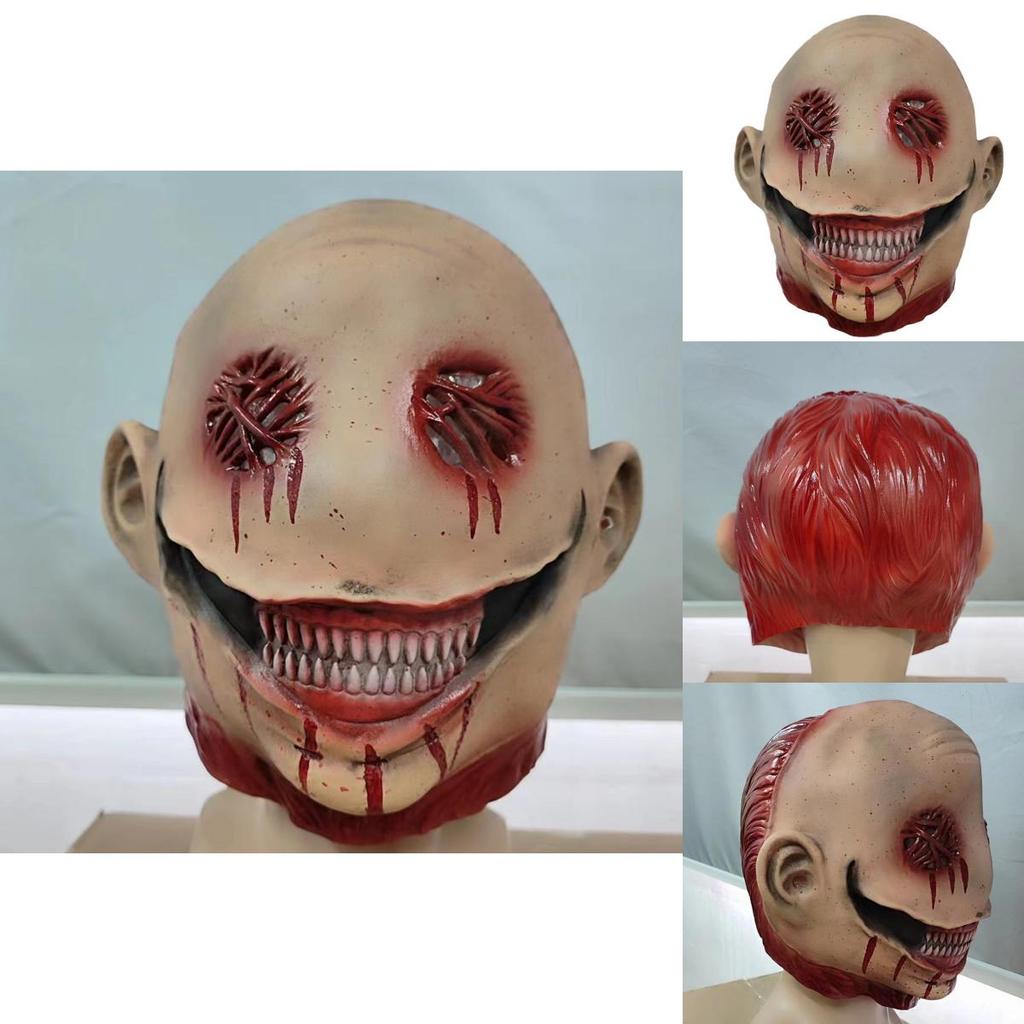 Halloween Costume Mask With Blooddesigned Features For Haunted House Event
