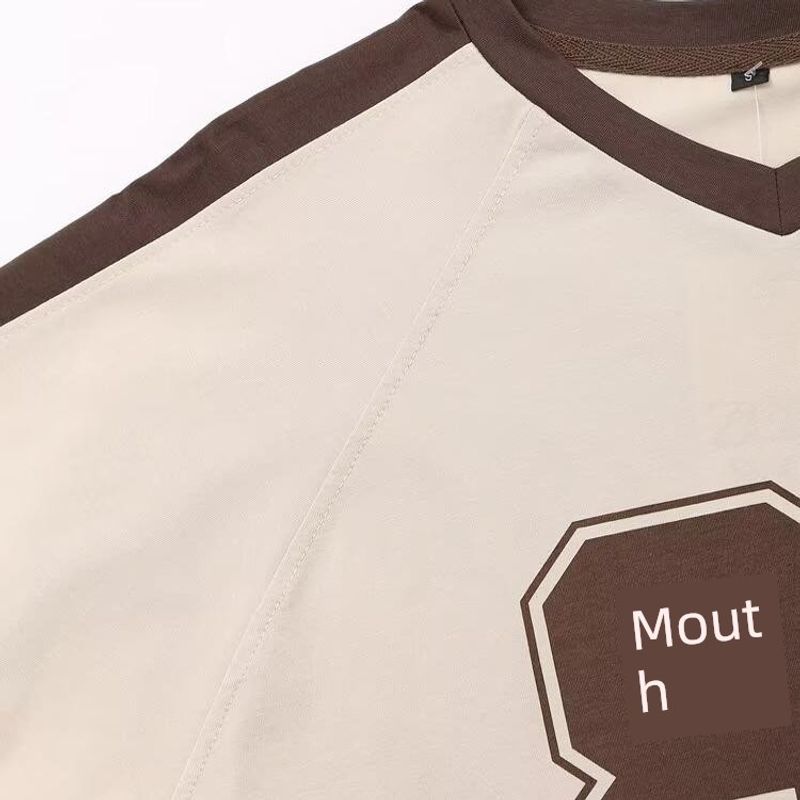 Kaslead New Arrival Women's Fashion Style Fashion Minimalist Print Preppy Style T-shirt 0264818