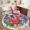 Game Rainbow Friends Print Round Rug, Washable Floor Carpet, For Entryway Dorm Laundry Room Office Study, Home Decor Birthday Christmas Gift