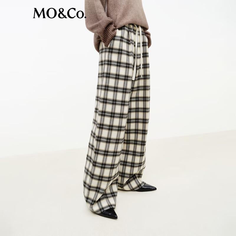 MO&Co. Women's Drawstring High-Waist Wide-Leg Sports Pants MBF1PAT011