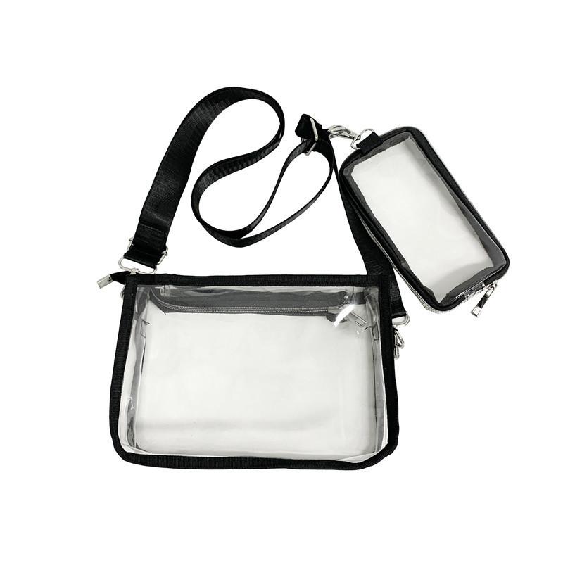 Pvc Transparent Crossbody Bag For Men Waterproof Fashion Travel Organizer