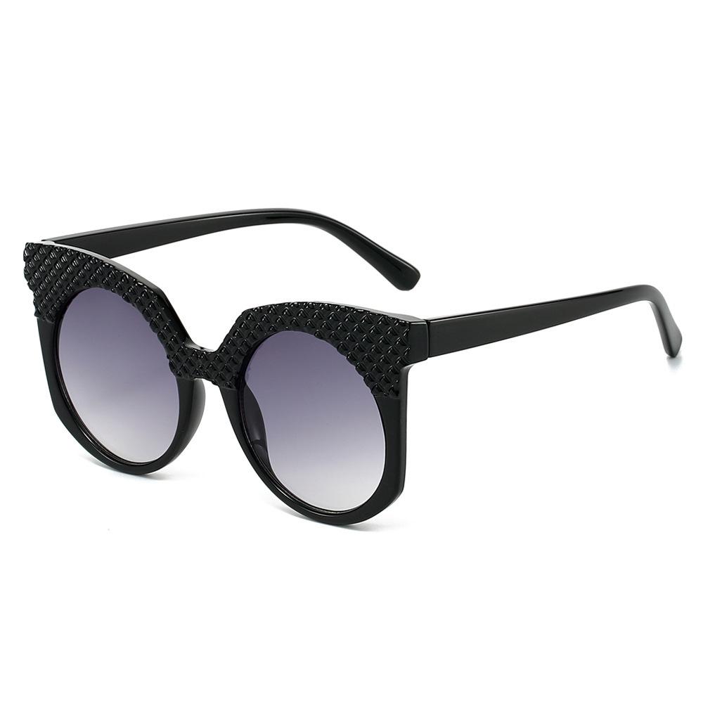 Fashion Personality Large Frame Oval Hip Hop Sunglasses Ins Trend Casual Large Frame Outdoor Sunscreen Sunglasses Women