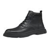 Autumn new Martin boots black casual leather boots leather British casual