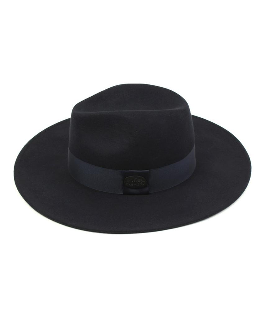 Yunibeosyeolkemiseuteuli Nv Line Wool Navy Fedora