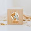 Personalized Money Box Initial with Name Wooden Money Boxes Child Coin Bank Birthday Holiday Gifts for Kids Coin Collection Case