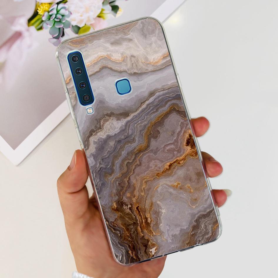 For Samsung Galaxy A9 2018 Case A920 SM-A920F Silicone Cover Popular Flower Clear TPU Soft Phone Case For Samsung A9 2018 Bumper