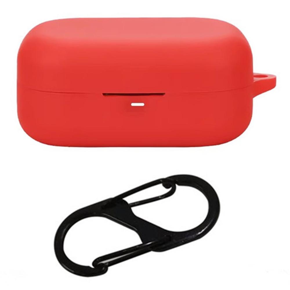 

For Bang & Olufsen Beoplay Eleven Bluetooth-compatible Earphones Case with Anti Lost Buckle Silicone Protective Cover Red