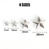 Metal Silver Star Rivets DIY Clothes Shoes Bags Handmade Clothing Accessories Punk Leather Studs Spikes Spots Nails Head Buttons