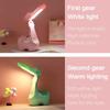 Foldable Alpaca Pen Holder Lamp USB Rechargeable Cute Night Light Mini Desk Light for Kids Students Reading Creative Lighting