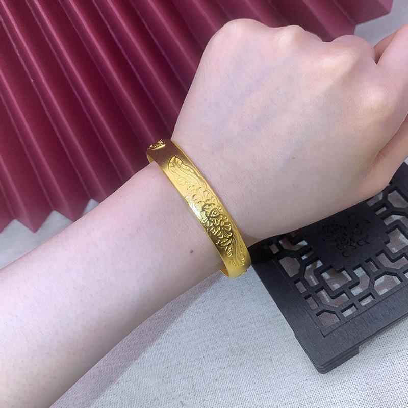 Open Baifu Heart Sutra Women's Ethnic Style Lotus Seed Jewelry Bracelet