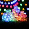 LED Solar Crystal Globe String Lights Outdoor Waterproof Fairy Light Christmas Halloween Party Decor for Garden Patio Balcony