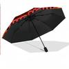 8 Rib Auto Folding Umbrella Brentford Football Print Custom Name Text Portable Rain Gear