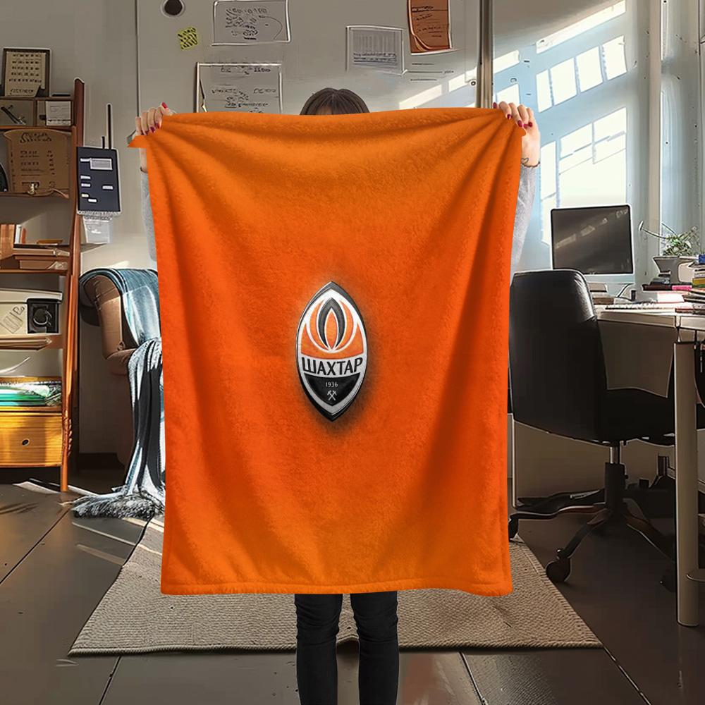 FC Shakhtar Donetsk  Print Flannel Blanket, High quality Comfortable for All Seasons, Home Decor, Warmth and Comfort