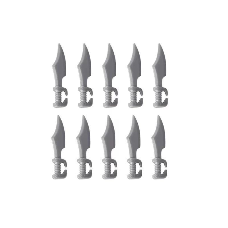 MOC Three Kingdoms Building Blocks Accessories Soldier Weapons Military Shield Sword Helmet Shoulder Armor Wings Mini Brick Toy