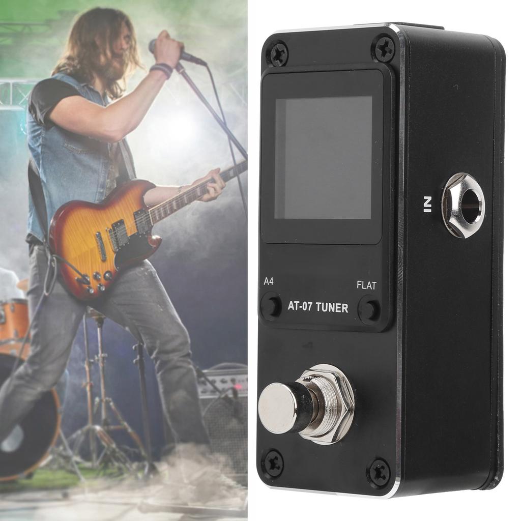 Aroma Pedal Afinador de Guitarra Elétrica Baixo 430?Chave True Bypass 450Hz Liga de Alumínio AT?07