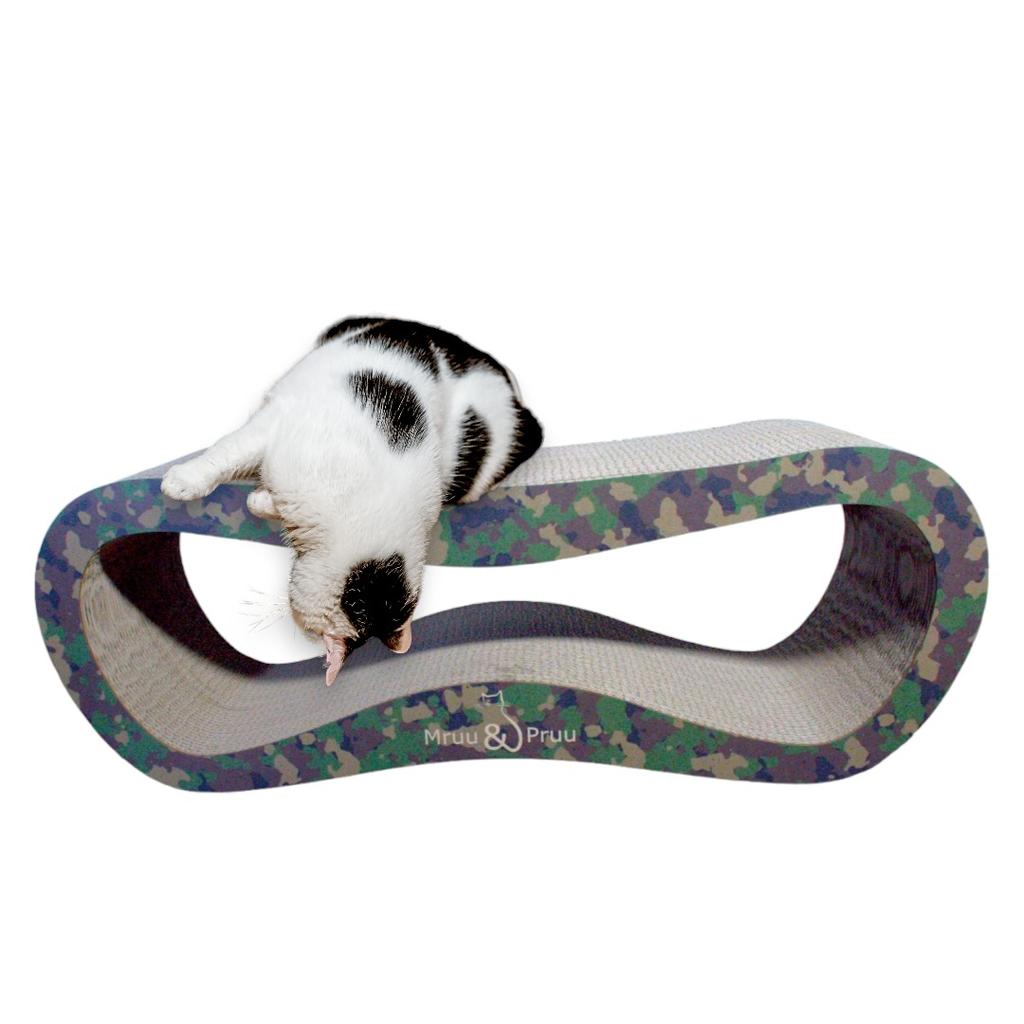 Leon cat scratching post | camo | 78x28x24 cm | MruuPruu