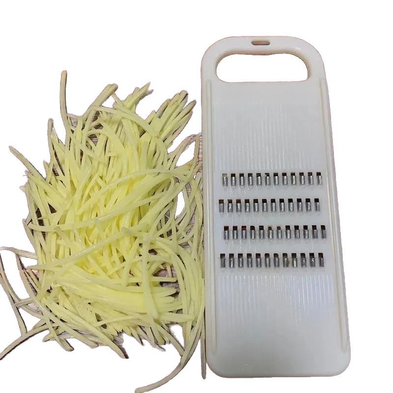 Restaurant-Grade Silk Grater & Julienne Slicer with Anti-Injury Device for Zucchini, Vegetables, and Taro