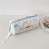 New Korean Bow Makeup Bags Woman Cosmetic Bag Portable Toiletry Bag Student Stationery Bag Pencil Case Makeup Brushes Organizer