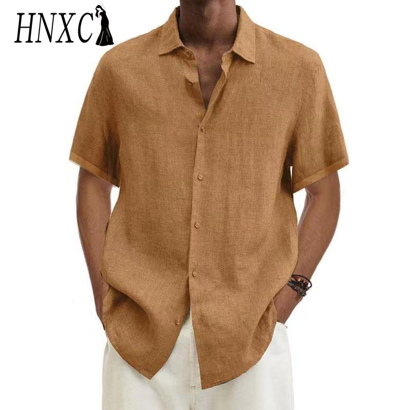 

Футболка с коротким рукавом из хлопка HNXC, мужская модная свободная рубашка с коротким рукавом и принтом «Сострадательная рубашка» XXXXXL кофейный