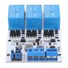 GPIO Relay Module 3 Channel Over Current Guard Adjustable Relay Module with Optocoupler Isolation