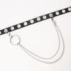 Trendy Rock Metal Ring Chain Punk Style Single Chain Trendy Belt Clothing Chain