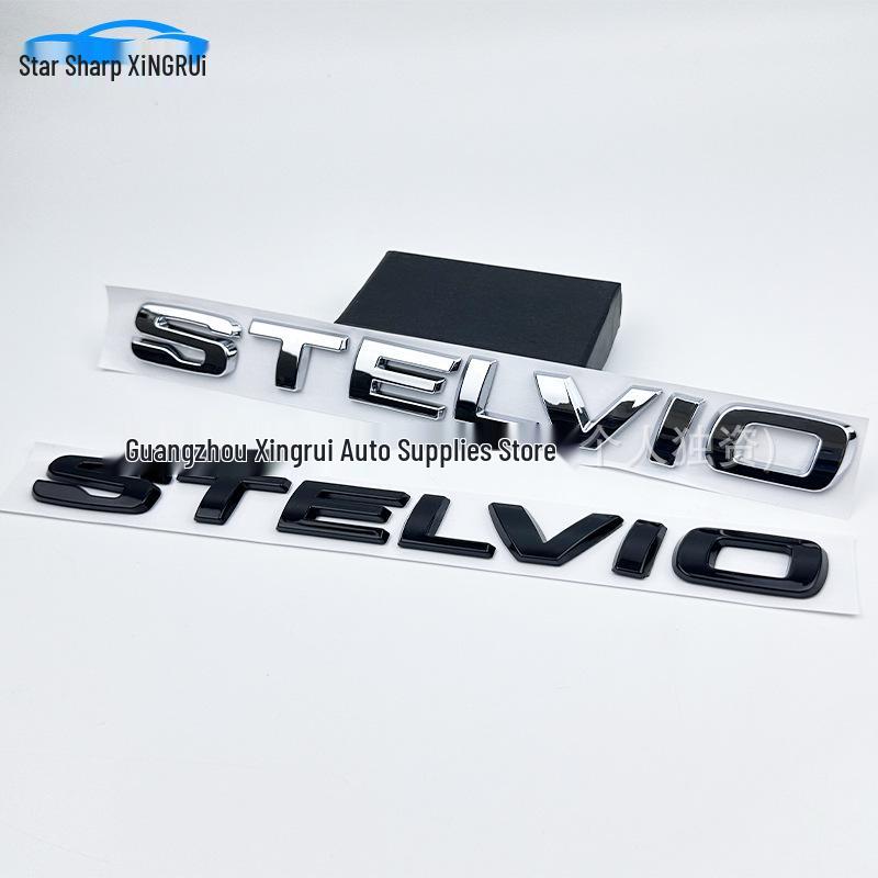 Alfa Romeo STELVIO Trunk Emblem Modification Personalized ABS Logo Sticker
