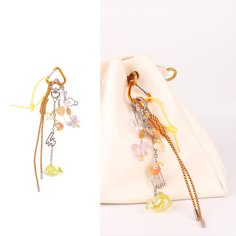 New starfish chain bag pendant fashionable ocean series ins fresh and sweet wind keychain pendant
