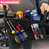 Car Seat Organizer, Collapsible Trunk Organizer with Detachable Divider, Handles and Multiple Pockets, Backseat Car Storage, Passenger Seat Organizer