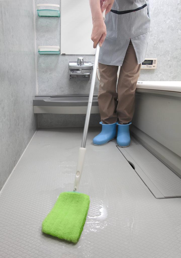 Sanko Mop Burete de Baie cu Mâner Spălare și Ștergere Curățător Lung Surpriză Verde Proaspăt BF-59