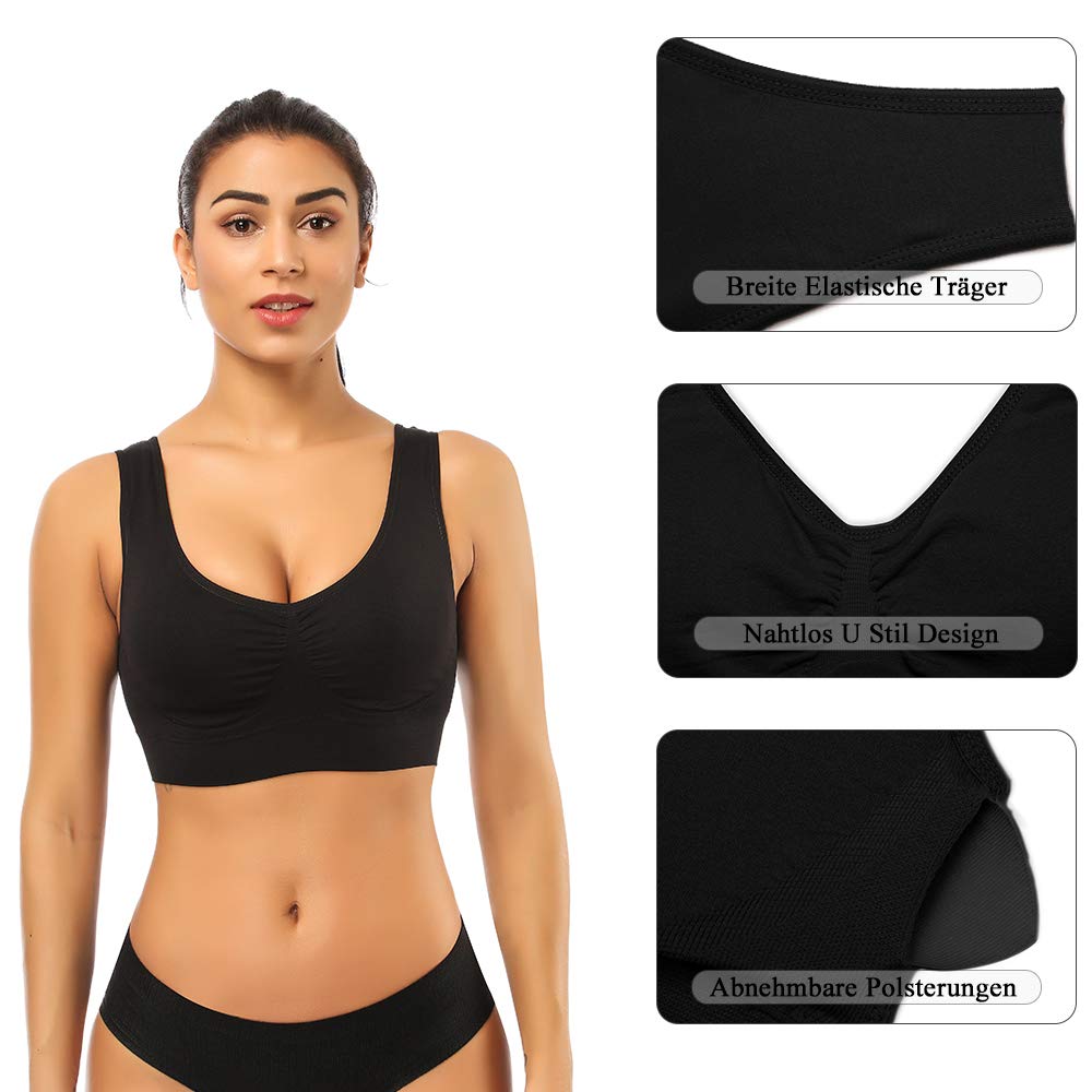 Buy Women Sports Bra Yoga Tank Tops with Removable Pads at affordable