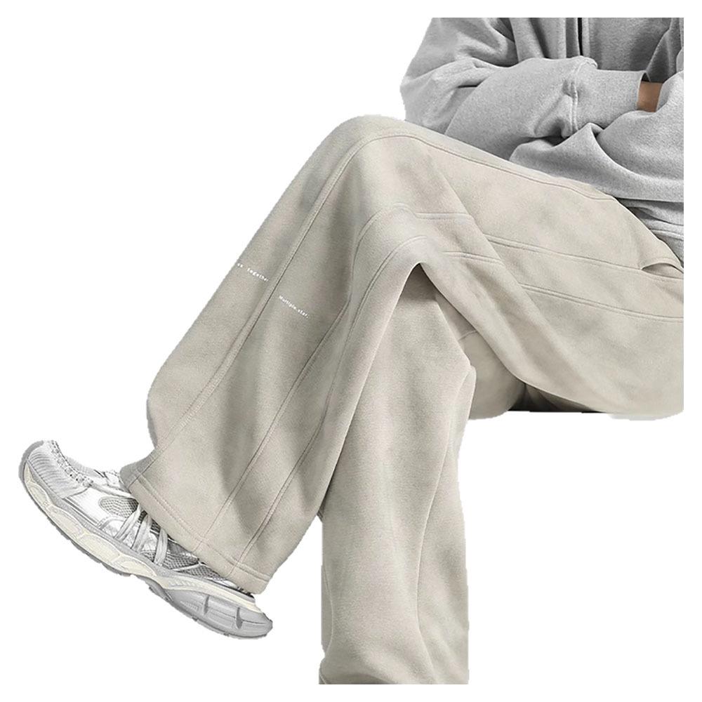 Men's American-Style Loose-Fit Wide-Leg Sweatpants for All Seasons