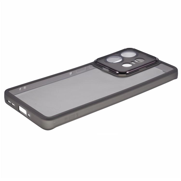 WANLONFENG DKSM Series for Motorola Edge 50 Pro 5G TPU Case Electroplated Frame with Tempered Glass