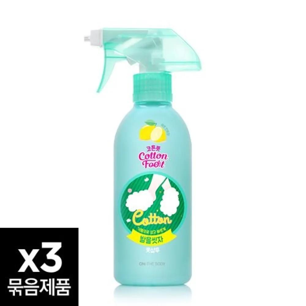 ON THE BODY Let s Wash Our Feet Cotton Foot Shampoo Lemon Scent 385ml x 3