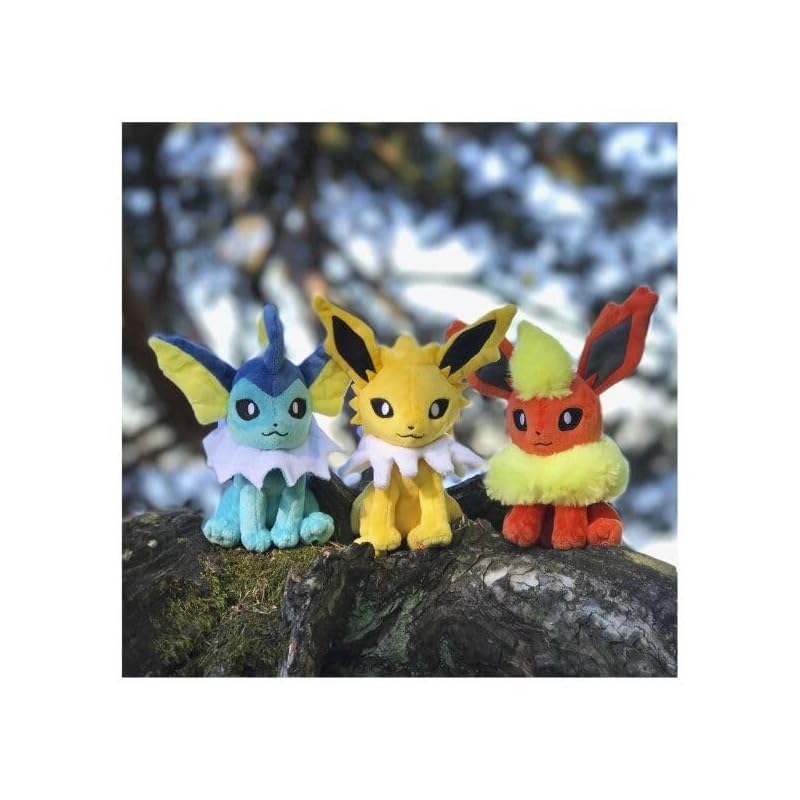 Pokémon Center Original Plush Toy: Pokémon fit Jolteon 16.5 x 14.5 x 8 cm (H x W x D)