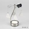 Metal Rotating Spinner Carousel Candle Tea Light Holder Table Rotating Transfer Windmill Decoration Home Elegance Candle Holder