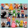 Adorable Pvc Princess Red And Green Gem Mary Series Pull-back Micro Landscape Figurines