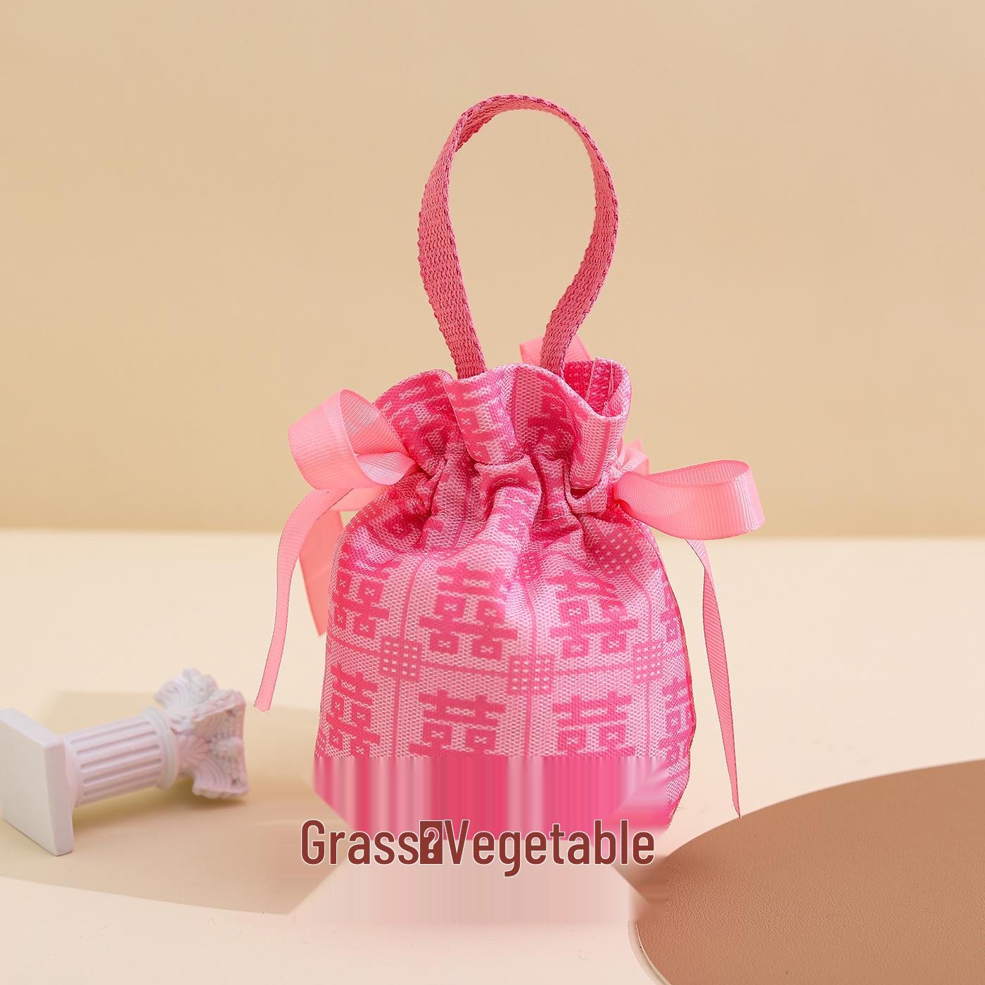 Elegant Wedding Favors: Red Drawstring Candy Bags 13.16 [Fits Cigarettes + Candy] розовый