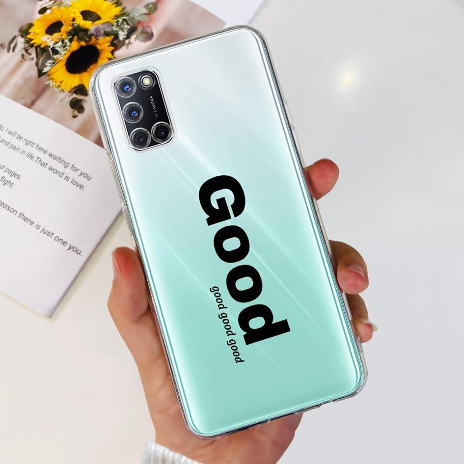 For OPPO A92 Case CPH2059 Fashion Marble Butterfly Clear Funda Soft Silicone Phone Cover For OPPO A72 A52 CPH2061 CPH2067 Bumper