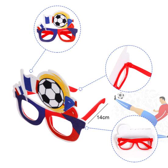 Voetbalfan Brillen Voetbalwedstrijd Voetbal Brillen Fotohokje Props Feest Brillen voor Voetbal Thema Verjaardagen Sportfeesten