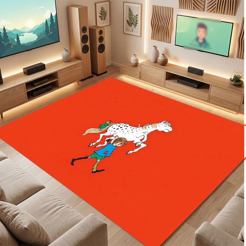 Pippi Longstocking Rug Soft Thick Non Slip Floor Carpet for Bedroom Living Room Home Decor