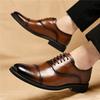 Fashion New British Designer Men's Pointed Casual Dress Shoes Male Brown Black Formal Wedding Prom Evening Homecoming Footwear
