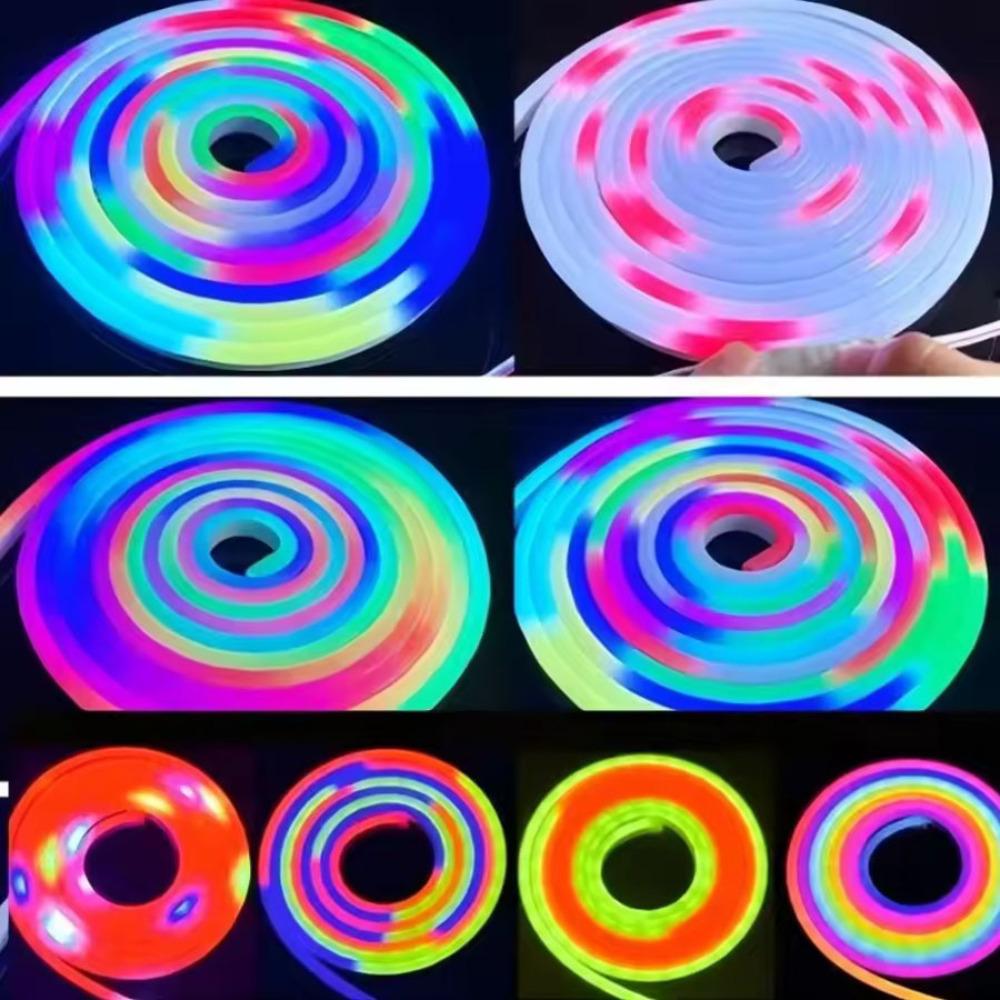 5V USB Waterproof Neon Strip Light RGB Neon LED Strip Bluetooth App With Remote Control RGB Strip For Indoor Outdoor Home Decor