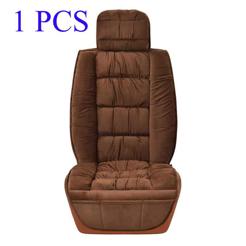360 Full Surrounding Universal Winter Warm Car Seat Cover Soft for Plush Seat Cushion Front Car Chair Backrest Pad Protector