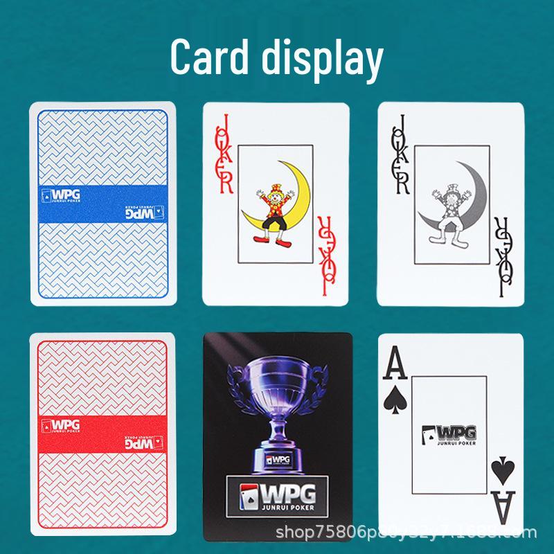 Texas Hold em Waterproof PVC Playing Cards – Large Print, Bend-Resistant, Frosted for Competitive Tournaments. 1 red deck